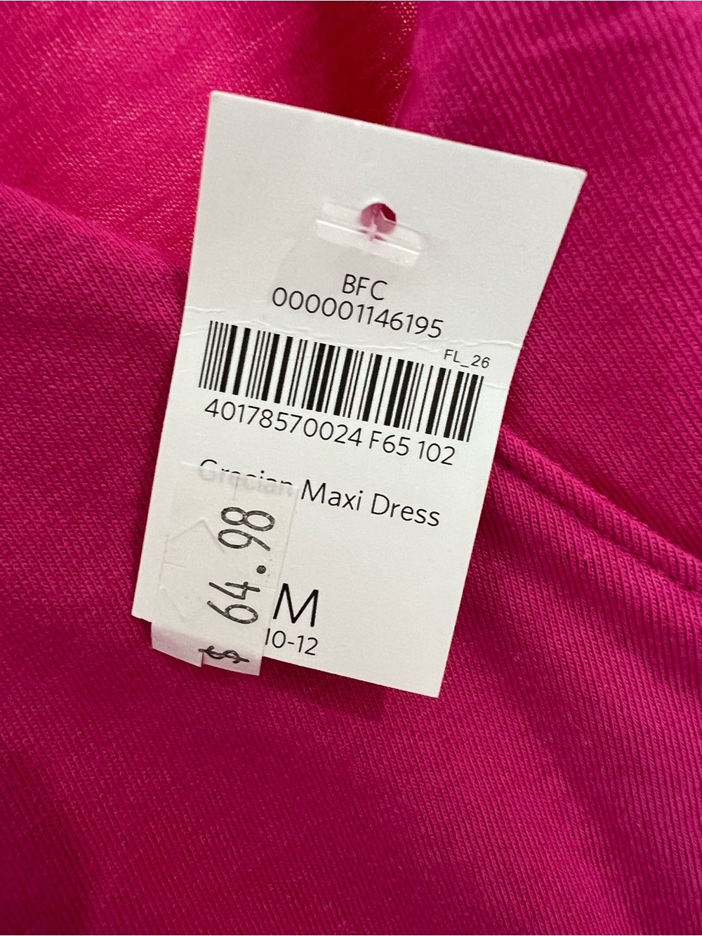 Coldwater Creek Fuchsia Sleeveless Dress